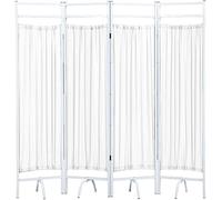 Privacy Partition Screen, Folding & Rolling Room Divider, Freestanding Temporary Room Divider for Medical Use, 3 Panel, 1.38m Height