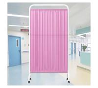 Privacy Partition,Single Standing Door Partition with Casters,6ft Tall Beauty Salon Screens,Room Divider for Hospital Hall Office(Color 5,5-panel)