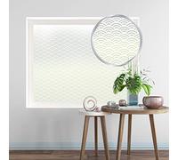 Privacy Patterned Frosted Art Nouveau Collection Window Film Decorative Etched Feature Glass Self Adhesive Vinyl SHEET SIZE 1m x 1.2m (Art Nouveau 7)