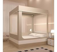 Privacy Pop Up Bed TentLightweight Portable Sleep Pod for Queen Bed Easy Setup Blackout Canopy & Breathable Mesh for Ultimate Indoor/Outdoor Privacy & Comfort