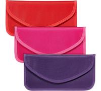 Privacy Protection Faraday Pouch, Anti-Tracking RFID Blocking Signal Blocking Bag For Car Key FOB, Universal Compatibility Lightweight Oxford Cloth (3