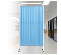 Privacy Screen,1-5 Panel Medical Privacy Screen,Folding Privacy Screen with Wheels,6ft High Protective Screens Divider,Ward/Beauty Salon/Health Hall Standing Door Partition(Blue,2-Panel)