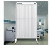 Privacy Screen,1-5 Panel Medical Privacy Screen,Protective Screens Divider,Folding Privacy Screen with Wheels,Ward/Beauty Salon/Health Hall Standing Door Partition(White,4-Panel)
