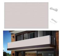 Privacy Screen 105 x 300 cmUV Protection Outdoor Balcony Shield Ideal for Balcony & Bedroom WhiteBlock Unwanted Views & Enhance Space Privacy