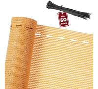 Privacy Screen Balcony Protect Rectangle Deck Patio Backyard Fence Porch Garden Sun Shade UV Wind Protection 1.4x10m Beige