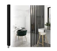 Privacy Screen Column, Aluminum Room Divider Freestanding, No Drill Privacy Screen with Adjustable Feet, Custom Height 39-91 inch for Home Office Indoor(9root,170cm/66.9in/5.57ft)