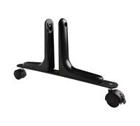 Privacy Screen Divider Stand Base, Adjustable Panel Holder with Brakes, Heavy Duty Aluminium Alloy Movable Feet for Office Partitions and Hospital Room Dividers(black)