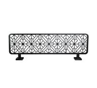 Privacy Screen,Dividers for Dining Areas, Hollow Out Iron Art Decorative Partitions Fence, Non-Fading Restaurant Office Desk Divider, 30cm Low Fence