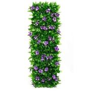 Privacy Screen Garden Artificial Leaf Privacy Fence Screen Expandable Faux Willow Wooden Home Garden for Courtyards