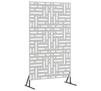 Privacy Screen Garden Barrier Fence Panel Outdoor Yard Partition Steel vidaXL