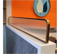 Privacy Screen,Glass Partition Wall Divider for Dining Areas, Elevated Striped, 30x110cm, Ideal for Restaurants, Counters, Low Barriers, Stylish & Functional