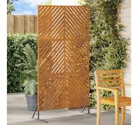 Privacy Screen, Grey Steel, 100 x 50 x 180 cm, Robust Garden Fence for Outdoor Use, Modern Garden Partition, Metal Panel
