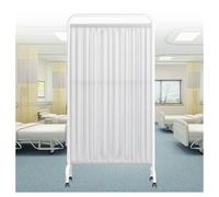 Privacy Screen,Medical Privacy Screen,6ft High Portable Mobile Folding Privacy Screen,Protective Screens Room Divider with Wheels for Beauty Salon/Office/Exam Room(White,3-Panel)
