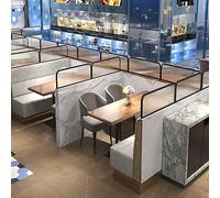 Privacy Screen Panel Desk Divider, Office Partition Board, Countertop Semi-transparent Partition for Office, Restaurant, Hotel (Color : Black, Size : 1.2mx60cm)