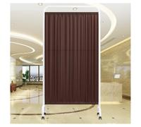 Privacy Screen,Portable Medical Privacy Screen,Mobile Room Divider Temporary with Wheels,6ft High Folding Privacy Screen for Exam Room/Beauty Salon/Office(Brown,2-Panel)