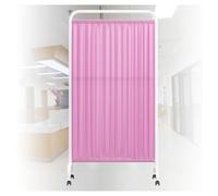 Privacy Screen,Protective Screens Divider,1-5 Panel Medical Privacy Screen,Folding Privacy Screen with Wheels,Ward/Beauty Salon/Health Hall Standing Door Partition(Pink,2-Panel)