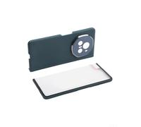 Privacy Screen Protector Case for Honor For V3 | Full Body Cover with Spring Hinge Bracket | For Impact Resistant Plastic Shell | Anti-Spy Tempered Glass Film Protection | Black(green-HD)
