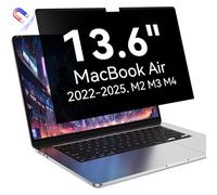 Privacy Screen Protector Compatible with MacBook 13.6/13 Inch (2022-2025, M2, M3, M4), Easy On/Off Removable Anti Spy Blue Light Glare Shield Film Laptop Privacy Filter