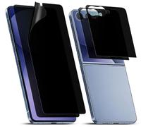 Privacy Screen Protector Compatible with Samsung Galaxy Z Flip 8,Flexible TPU Hydrogel Film Anti-Spy Private Inside+2 pcs Front Flexible Film,Full Coverage Anti-Scratch, Sensitive Touch (2 Sets)