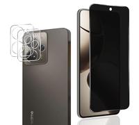 Privacy Screen Protector for Tempered Glass for Realme 14 5G / Realme 14T, Anti-Spy Privacy Film with Camera Protection Tempered Glass [Pack of 1 + 2], 9H Hardness, Anti-Spy Privacy Film for 14 5G
