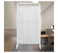 Privacy Screen,Rolling Ward Partition Wall Panels,6ft Tall Temporary Partition with Wheels,Save Space for Hospitals/Beauty Salons/living Room(White,1-panel)