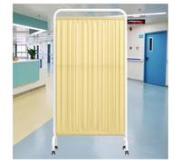 Privacy Screen Room Divider with Casters, 6ft Tall Standing Partition for Salon, Hospital, Office, and Hall Use