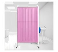 Privacy Screen Room Divider with Swivel Wheels, Easy to Clean Fabric for Beauty Salon and Clinic, DIY Standing Partition
