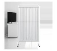 Privacy Screen Room Divider with Swivel Wheels, Easy to Clean Fabric for Beauty Salon and Clinic, DIY Standing Partition
