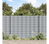 Privacy Screen Strips Pack of 10 Grey 252.5 x 19 cm PVC Weatherproof UV-Resistant for Rod Mat Fence Garden Patio Easy Care Durable