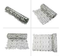Privacy Screen with Artificial For Cherry Blossom Leaf Hedge, Weather Resistant and Suitable for Garden, Fence, and Outdoor Wall Decoration (white)