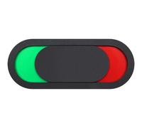 Privacy Sign: Small Slide Door Sign for Office Privacy - Do Not Disturb Indicator, Vacant Occupied Slider, 10x4cm Black Organic Glass, Easy to Use and Install