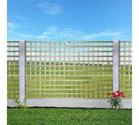 Privacy Square Flat Top, 6ft x 4ft Wooden Trellis Panel, Garden Fence | Decorative Fencing for Screening Divider, Pergola, & Boundary Wall Lattice (Wide: 182.8cm x High: 120cm) (3 Pack)