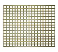Privacy Square Flat Top, 6ft x 5ft Wooden Garden Fence Trellis Panel | Decorative Fencing for Screening Divider, Pergola, & Boundary Wall Lattice (Wide: 182.8cm x High: 150cm)