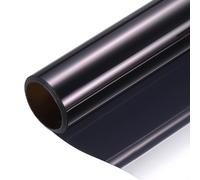 Privacy Window Film - One-Way Tinted Reflective Mirror - Heat Control - For Home, Office, Black Silver (40Cm X 300Cm)