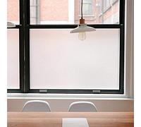 Privacy Window Films, Opaque Frosted Glass Tint Static Cling Treatment Protects Home Security Without Blocking Daylight - Heat Control, UV Prevention, Easy Removal (Matte White, 35.4x78.7 Inches)