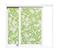 Privacy Window Self Decorative Window Stickers Green Leaves Stickers Glass Privacy for Bathroom Kitchen Bedroom