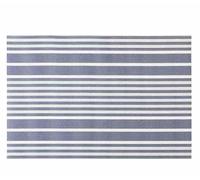 Privalace dining Table Placemats Set of 6,Washable Non-Slip Heat Resistant Table Mats, Durable PVC Woven Place Mats for Party Outdoor(Blue Stripe)