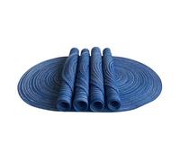 Privalace Japanese Style Cotton Placemats - 20 x 14 inch, Set of 4, Heat-Resistant Table Mats with a Minimalist Design for Everyday Dining