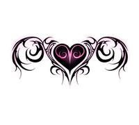 Private belly tattoo stickers seductive pure desire abdomen back waist love totem chest juice waterproof stickers, fake tattoos(MM-011)