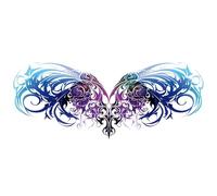 Private belly tattoo stickers seductive pure desire abdomen back waist love totem chest juice waterproof stickers, fake tattoos(MM-024)