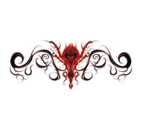 Private belly tattoo stickers seductive pure desire abdomen back waist love totem chest juice waterproof stickers, fake tattoos(MM-007)