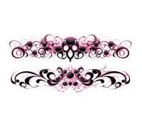 Private belly tattoo stickers seductive pure desire abdomen back waist love totem chest juice waterproof stickers, fake tattoos(MM-015)