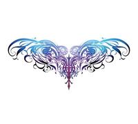 Private belly tattoo stickers seductive pure desire abdomen back waist love totem chest juice waterproof stickers, fake tattoos(MM-013)