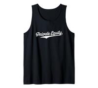 Private Equity - Fun Retro University Aesthetic Sporty Tank Top