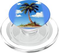 Private Island Palm Tree Paradise PopSockets PopGrip for MagSafe