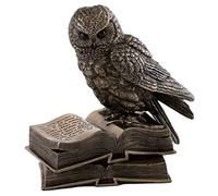 Private Label *Bronze* Barn OWL on Book Figure Statue Figurine Large