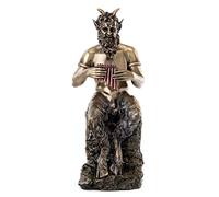 Private Label Bronzed Finish Pan Faun Statue Greek Mythology