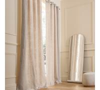 Private Lined Pre-Washed Linen Curtain with Eyelets Raw Linen