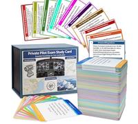 Private Pilot VFR Flash Cards, 2026 Updated 400+ Waterproof Study Cards, FAA Flight Theory Exam Prep, Tear - Resistant & Portable