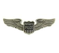 Private Pilot Wings Pin 2 7/8"
